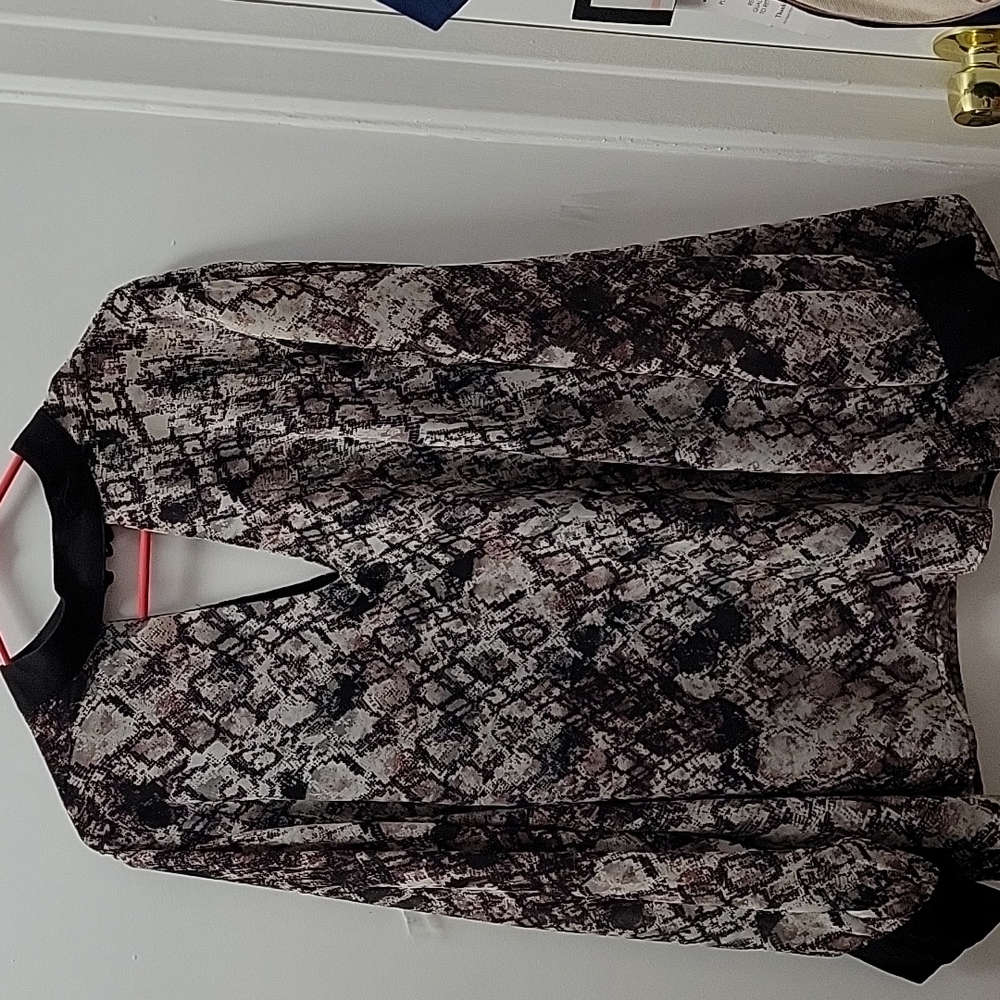 Snake print blouse
